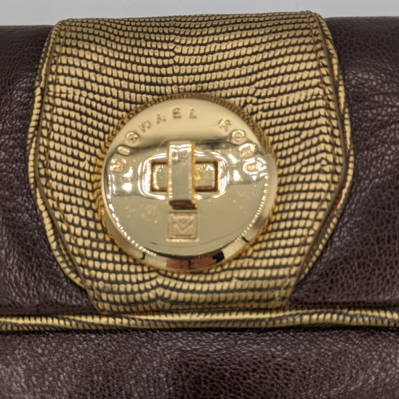 Michael Kors Vintage embossed Leather Clutch - Picture 7 of 12
